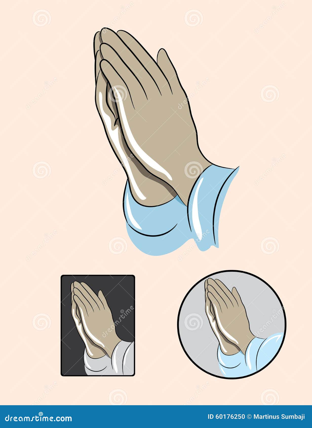 Prayer Hand, art vector design