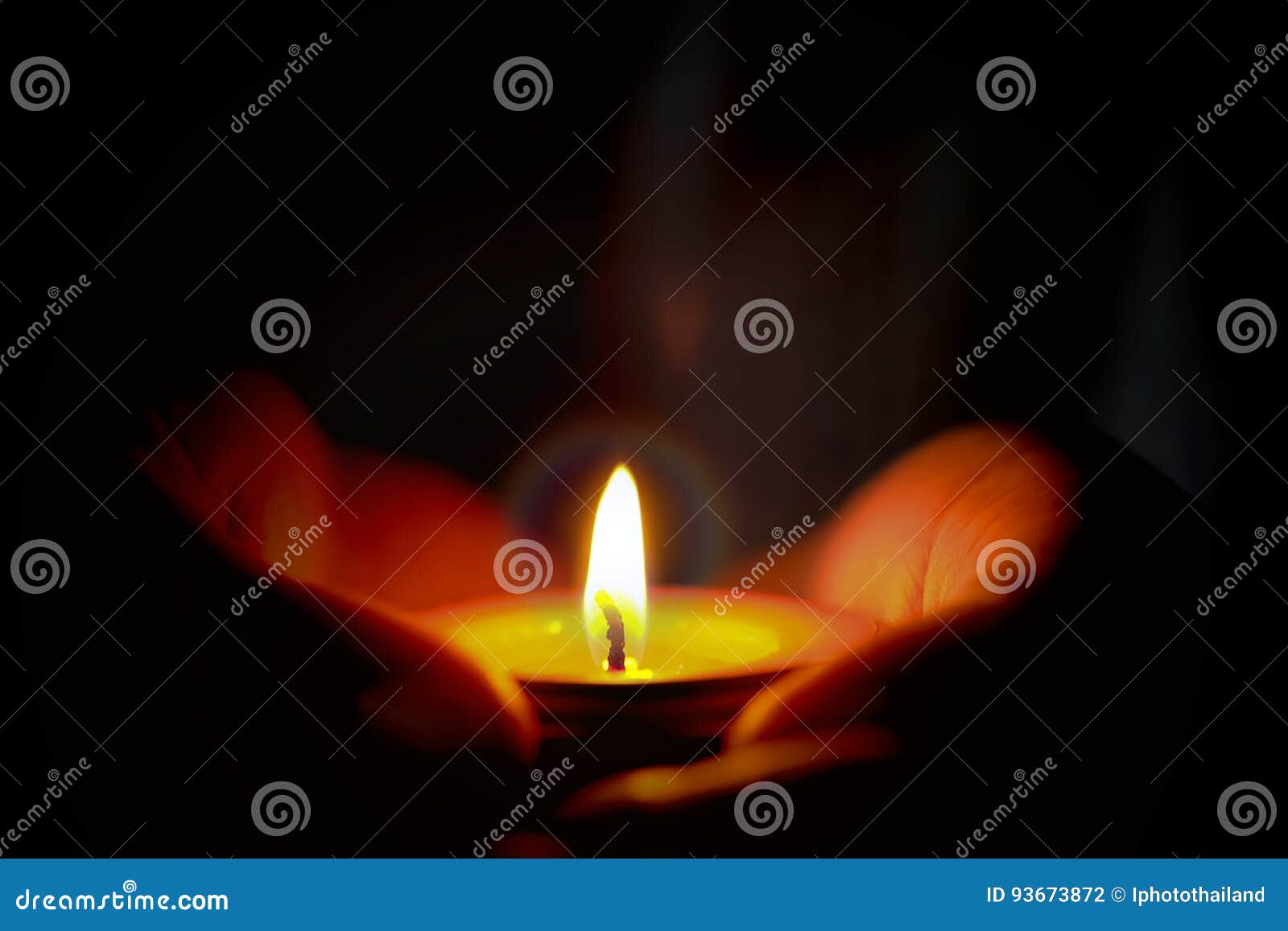 Prayer and Hope Concept of Candle Light in Hands Stock Photo Image of background, holding