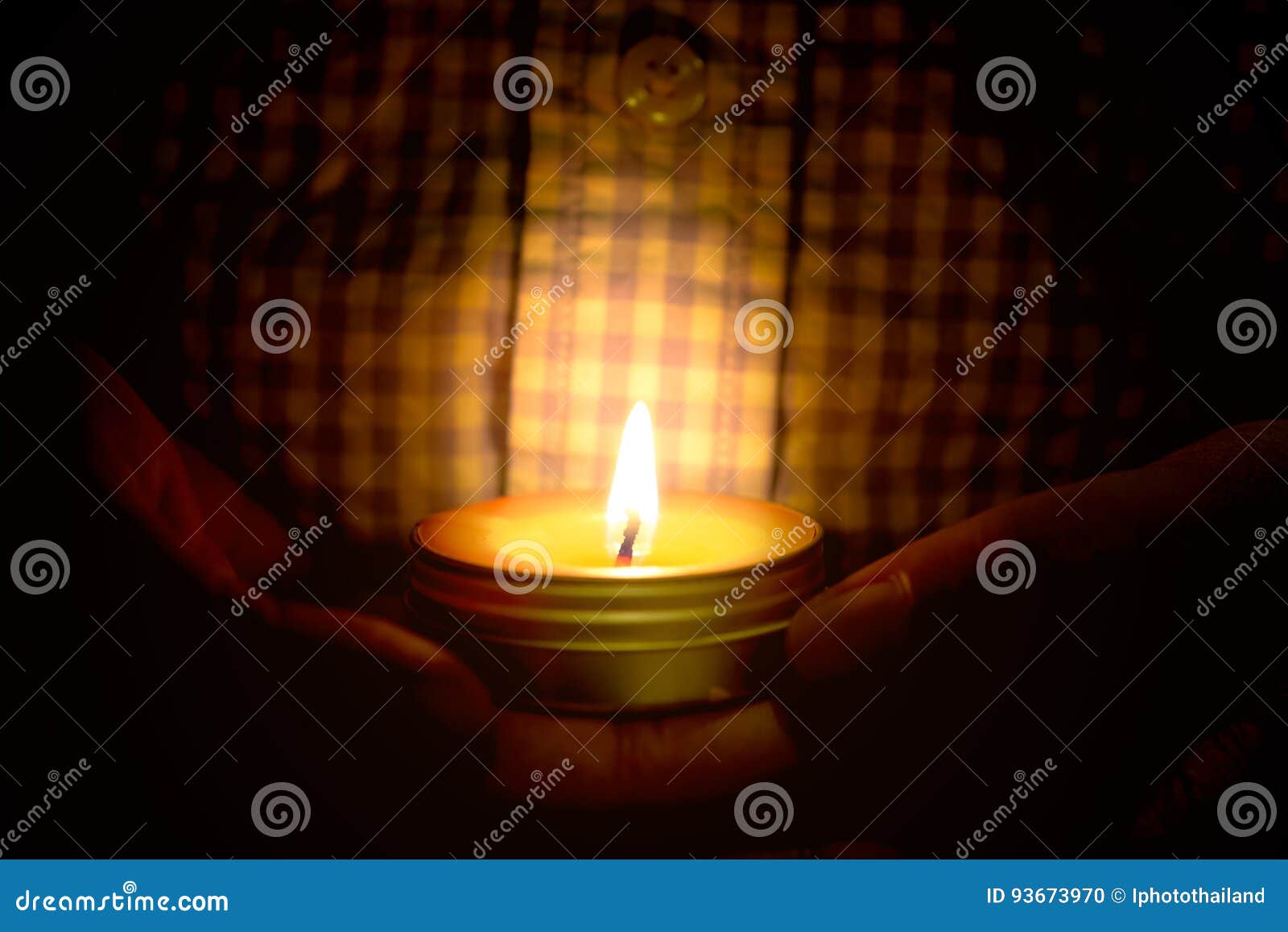 Prayer and Hope Concept of Candle Light in Hands Stock Photo Image of