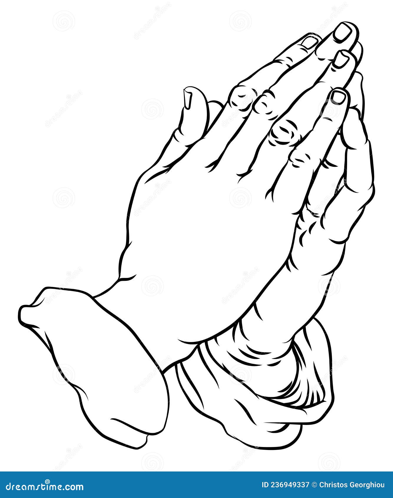 Praying Hands in Prayer Comic Book Pop Art Cartoon Stock Vector -  Illustration of praying, jesus: 236949337