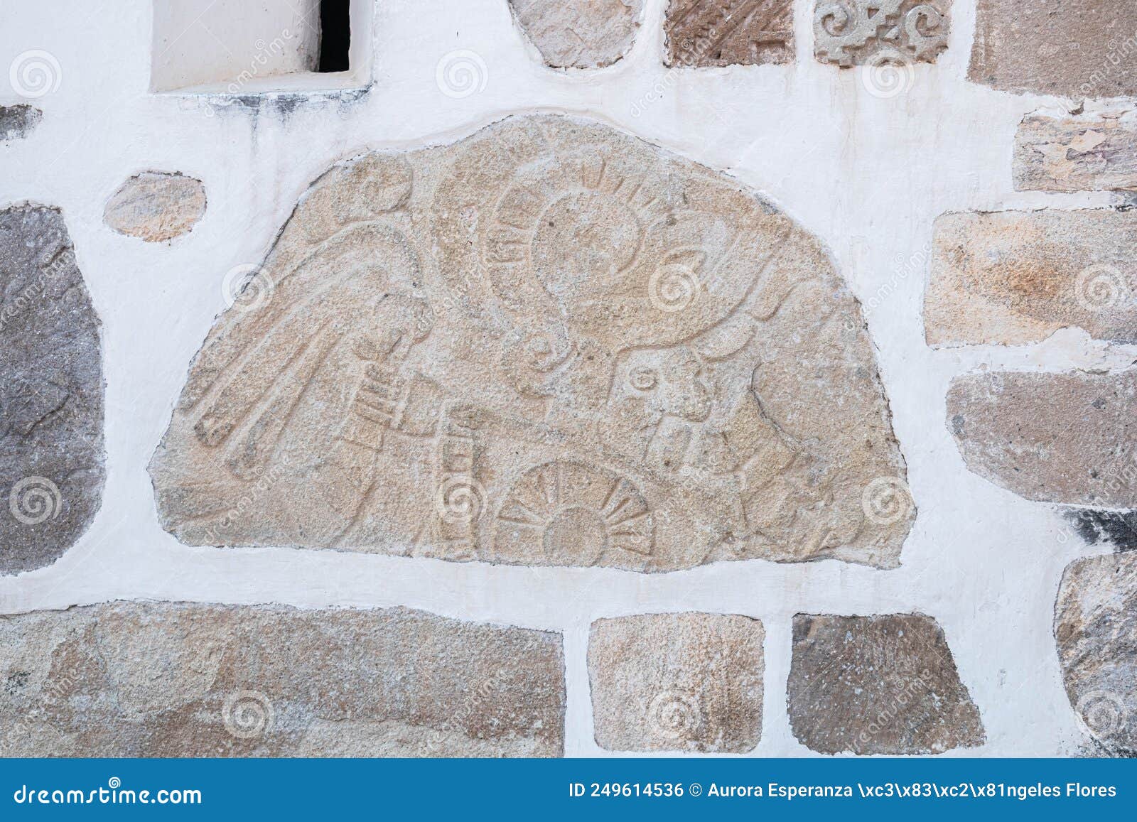 pre-columbian stone. teotitlan del valle, oaxaca, mexico