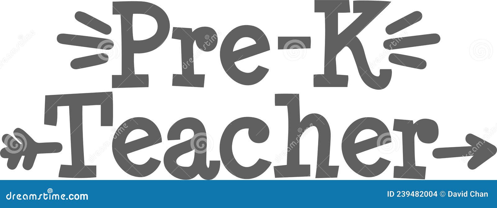 Prek Teacher Inspirational Quotes Stock Vector Illustration of