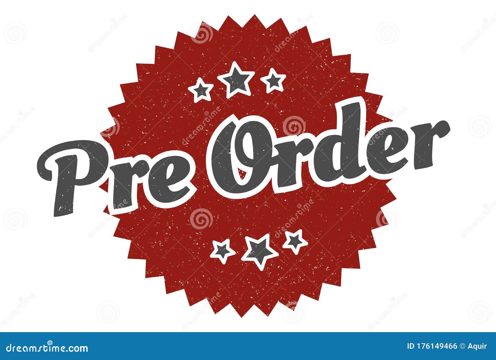 Pre Order Sign. Pre Order Vintage Retro Label Stock Vector