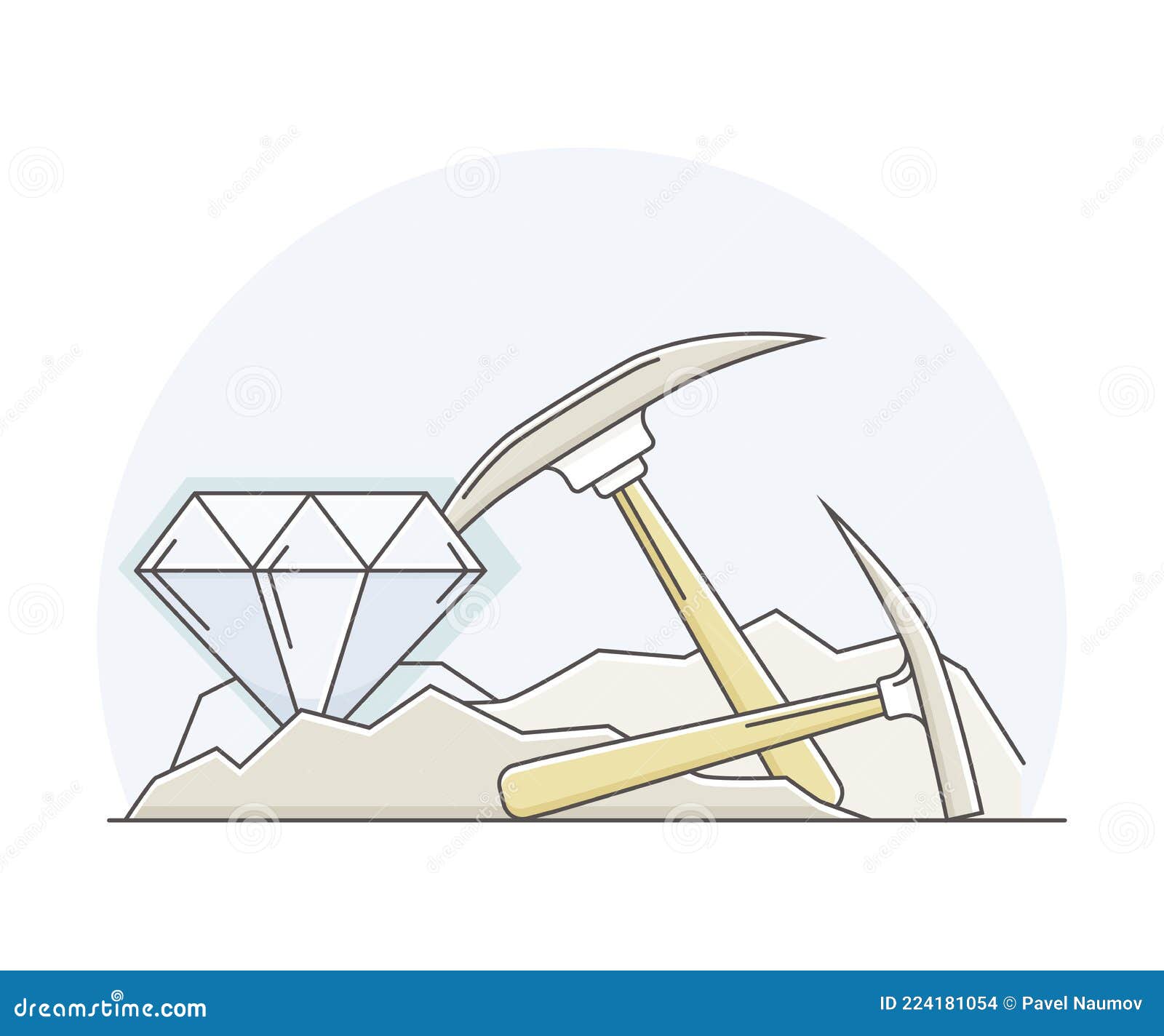 Precious Metal and Natural Resources Extraction and Mining with Pickaxe