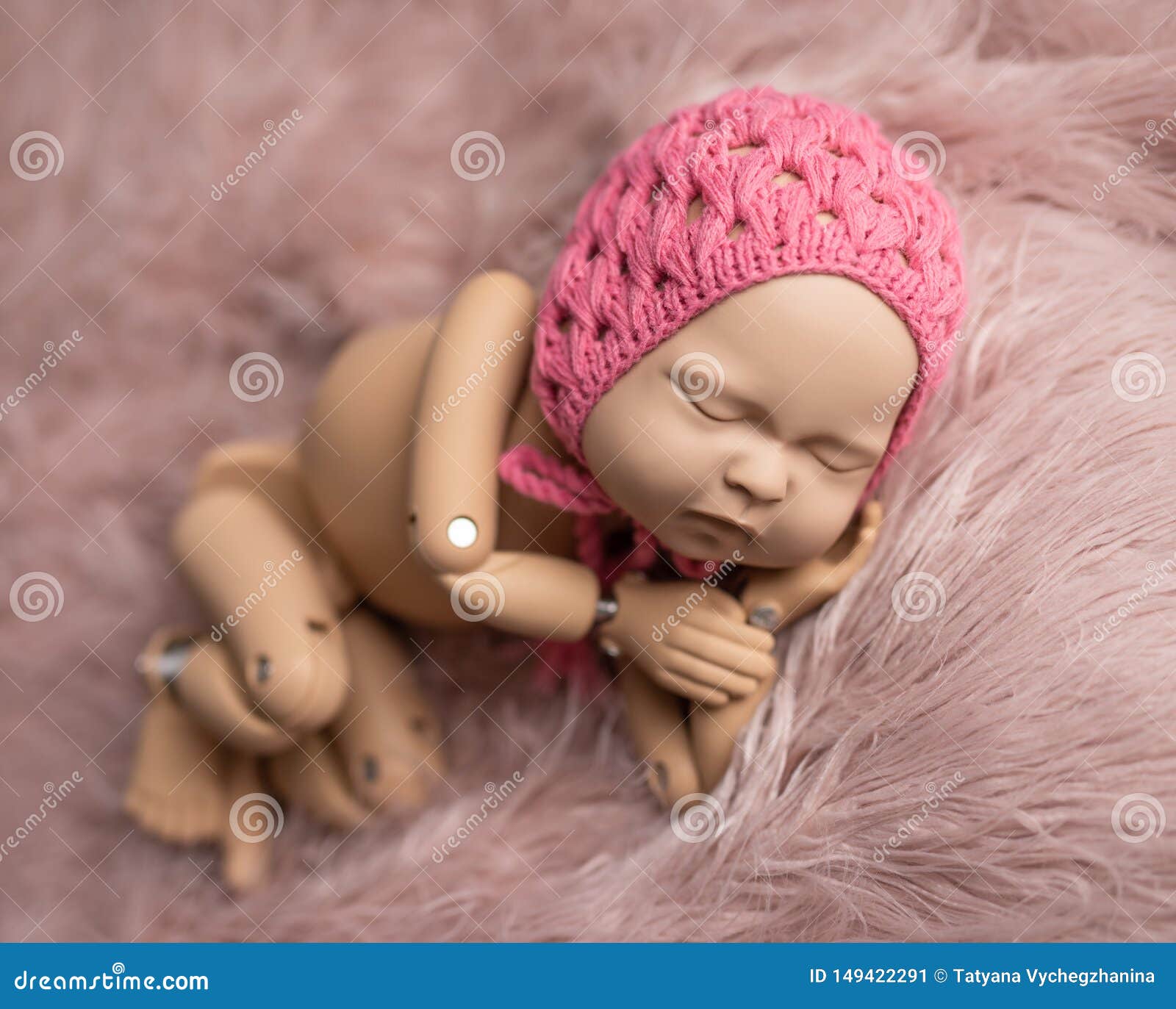 Mannequin of Newborn for Photo Posing Stock Image Image of child