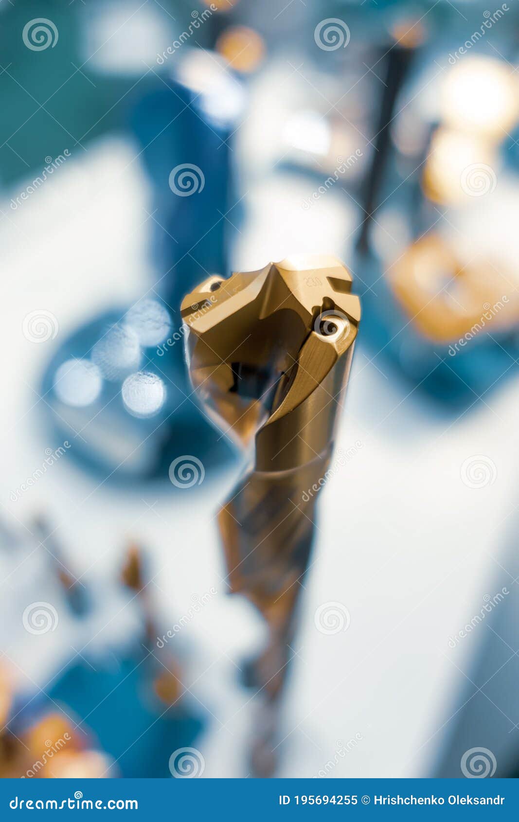 Precision Machining Bits without Pilot Hole Stock Image Image of