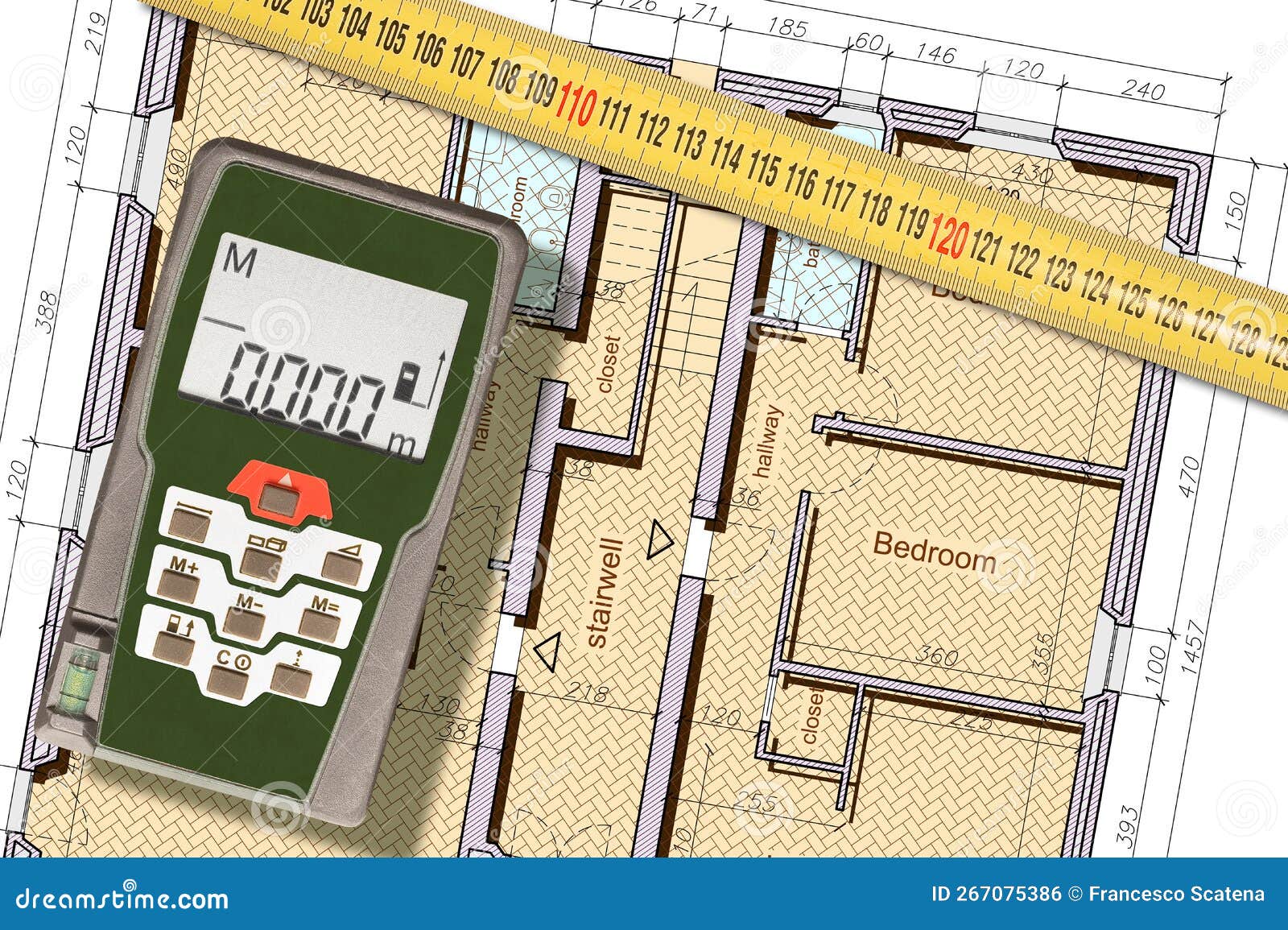Precision Measurement and Survey of a Residential Building Concept
