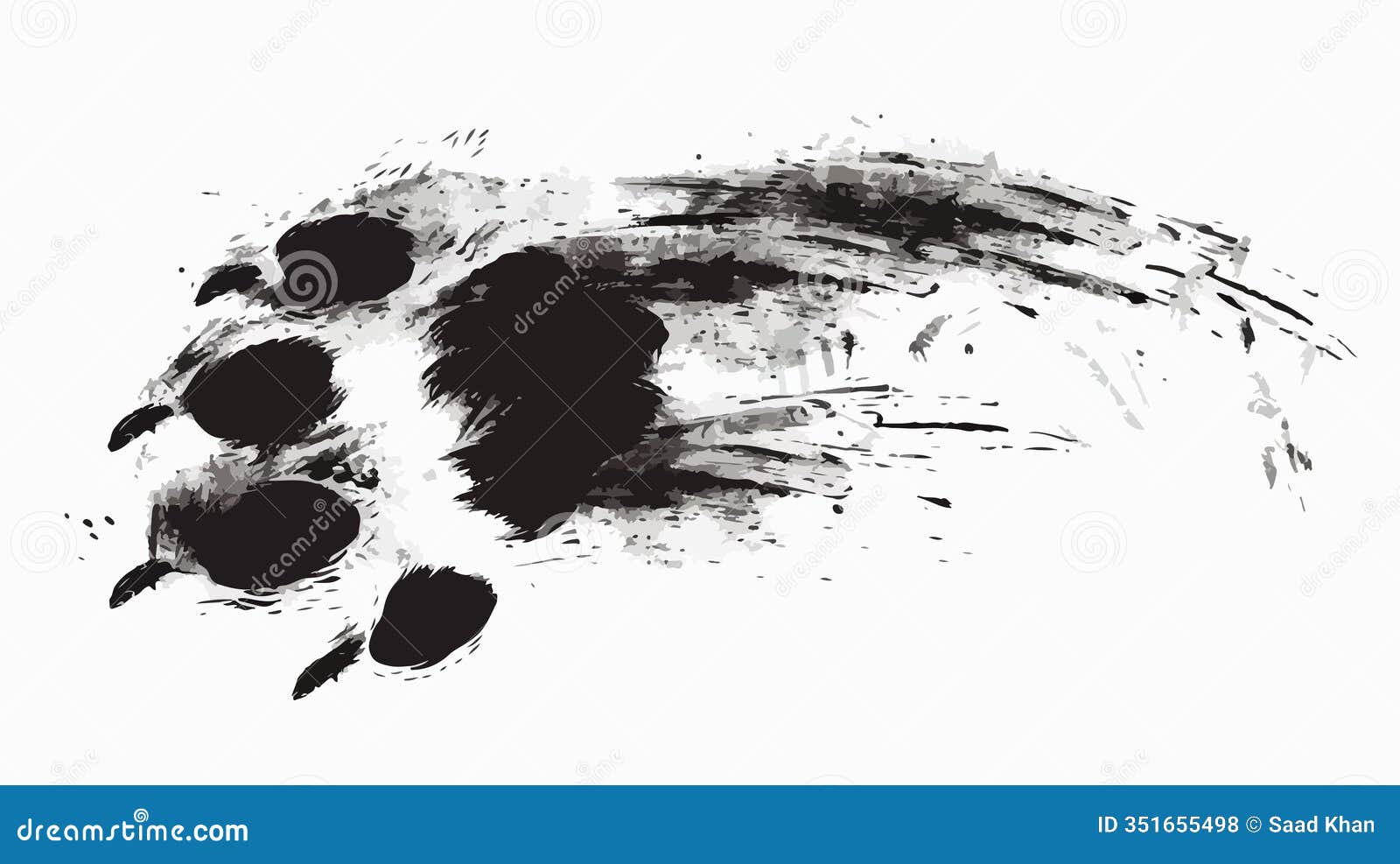 predator animal traces in wild life: conceptual wildlife image