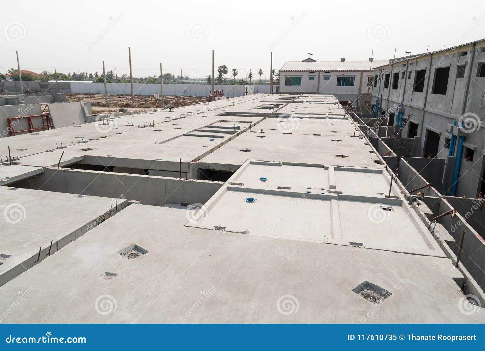 Prefabricated Concrete Floor Slab Panel Stock Image Image Of