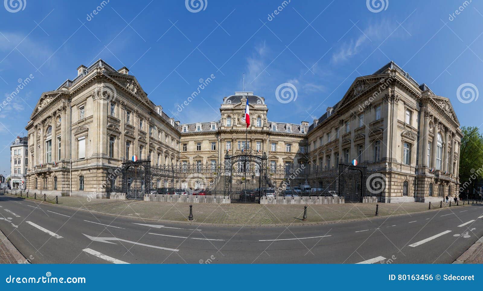 Prefecture in Lille Nord-Pas-de-Calais France Stock Illustration ...