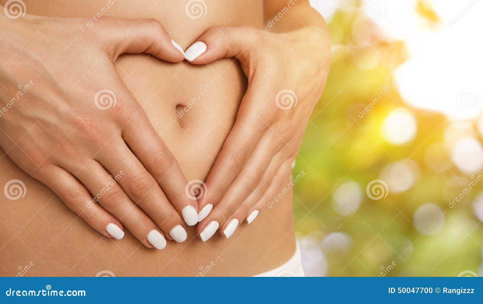 Pregnancy Or Diet Concept Stock Photo