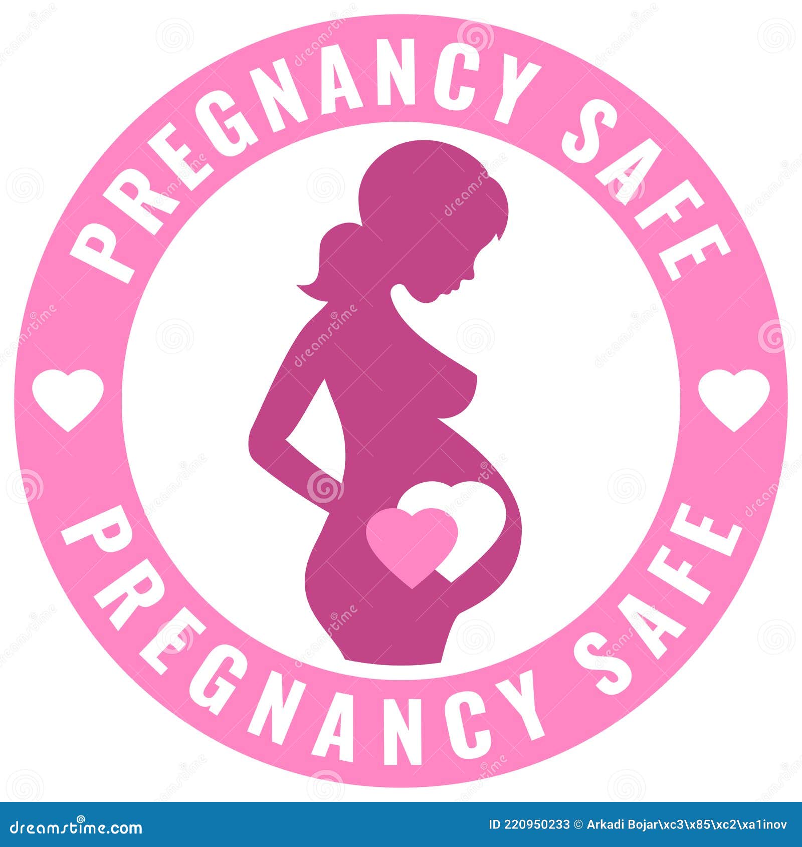 Pregnancy safe vector icon stock vector. Illustration of cosmetics -  220950233