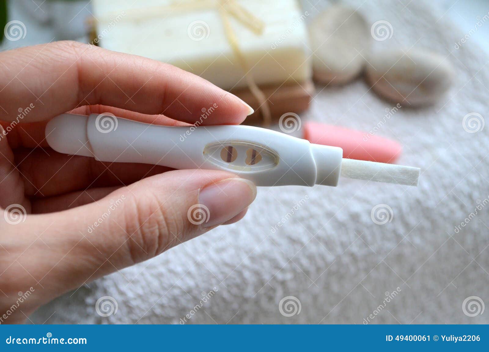 Pregnancy test positive stock image. Image of future 49400061