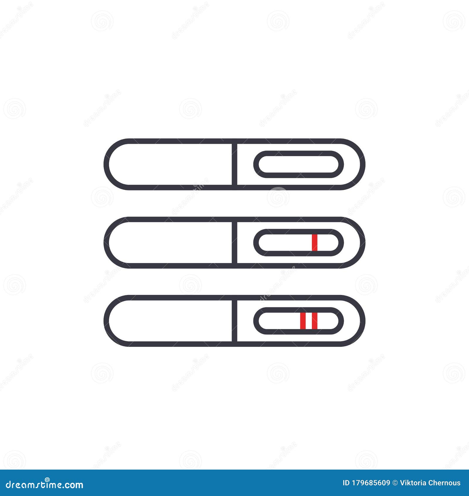 Pregnancy test vector icon stock illustration. Illustration of