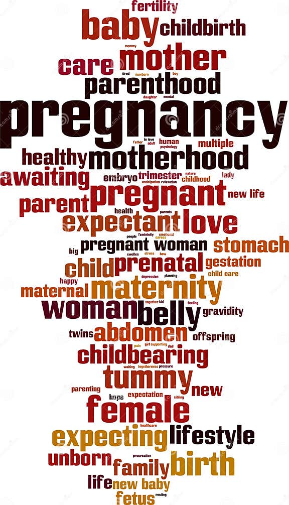 Pregnancy word cloud stock vector. Illustration of care - 171072648