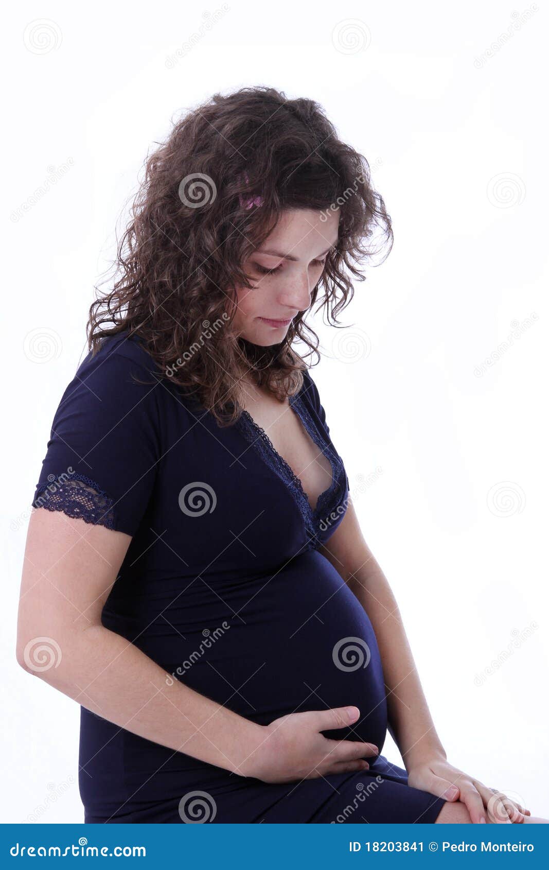 Pregnant belly girl stock image. Image of human, adult 18203841