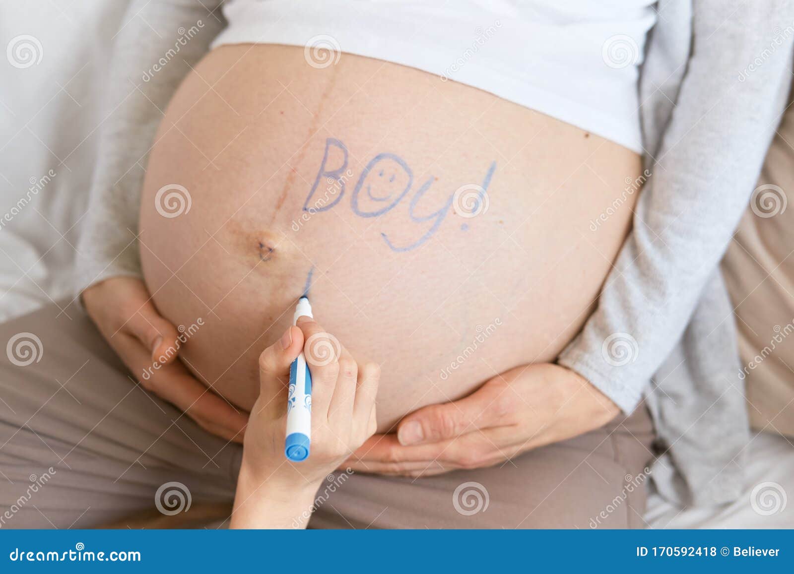 baby boy belly shape in pregnancy