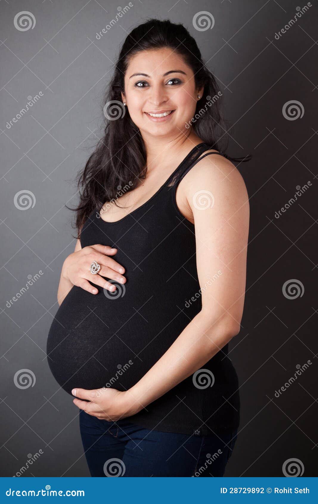 957px x 1300px - Pregnant East Indian Woman stock photo. Image of posing ...