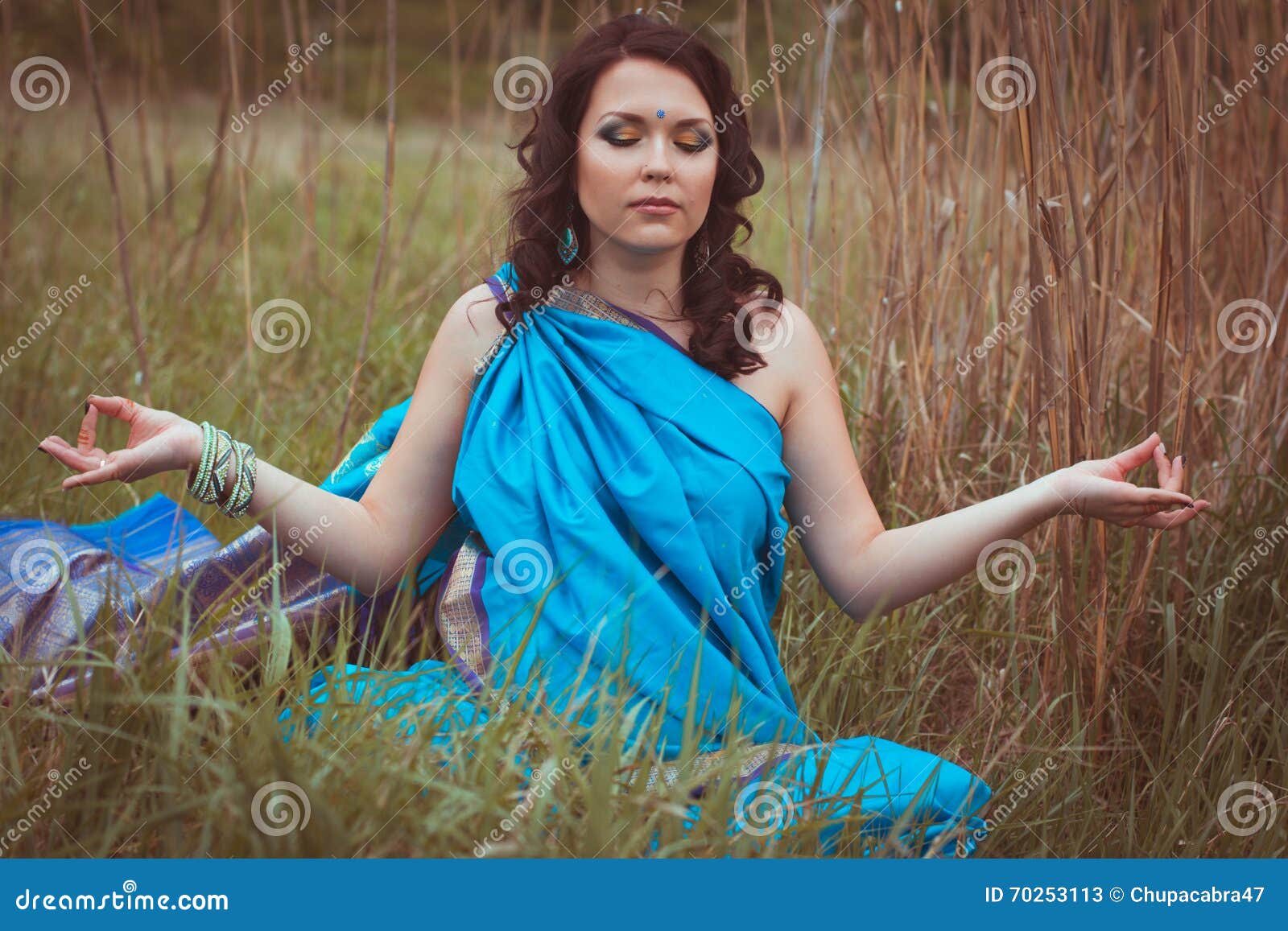 Pretty Pregnant Woman Is Wearing Indian Sari Dress In Blossom Garden Stock  Photo, Picture and Royalty Free Image. Image 55656429.