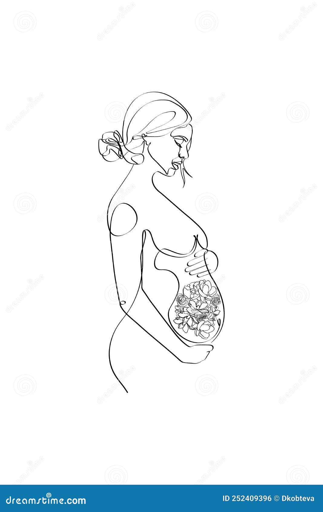 Buy Pregnant Woman Line Art Line Drawing Maternity PNG SVG Cricut Digital  Download Flowers Pregnant MUM Online in India - Etsy