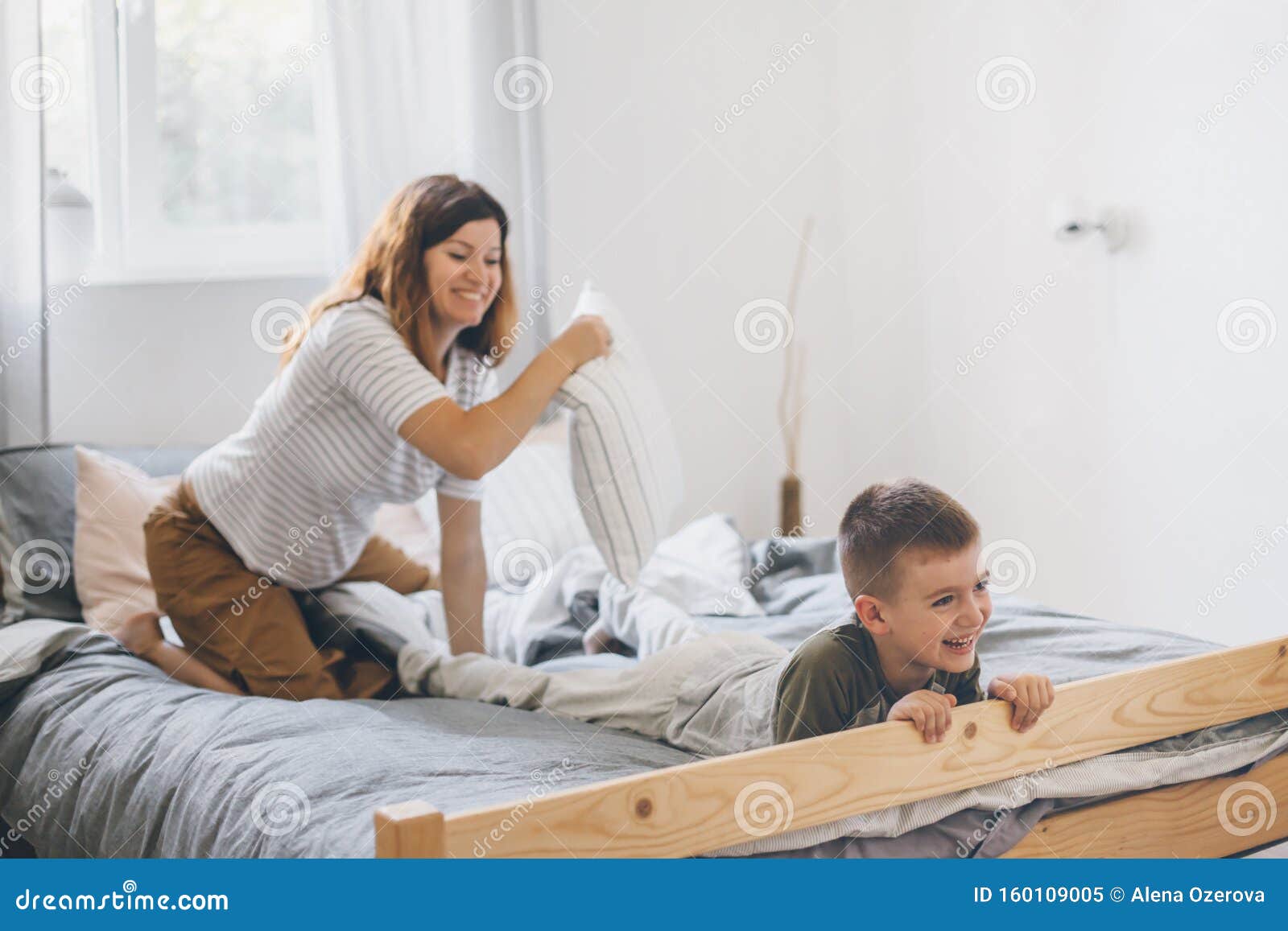 Mom And Son Share Room
