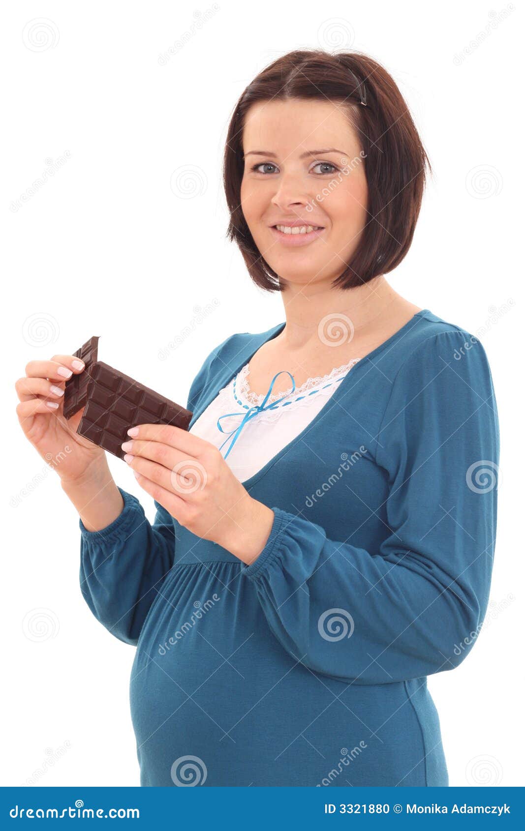 Pregnant and sweets stock photo. Image of chocolate, belly 3321880