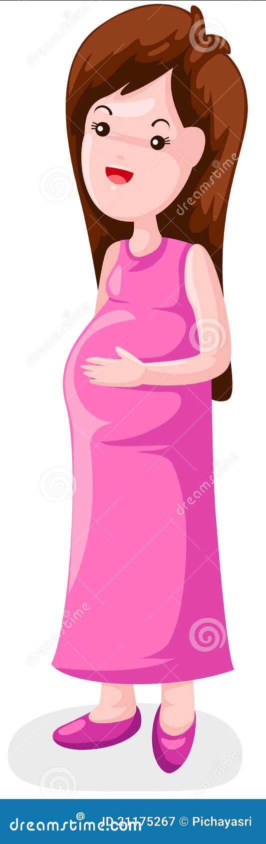 Pregnant woman stock vector. Illustration of hope, leaflet - 21175267