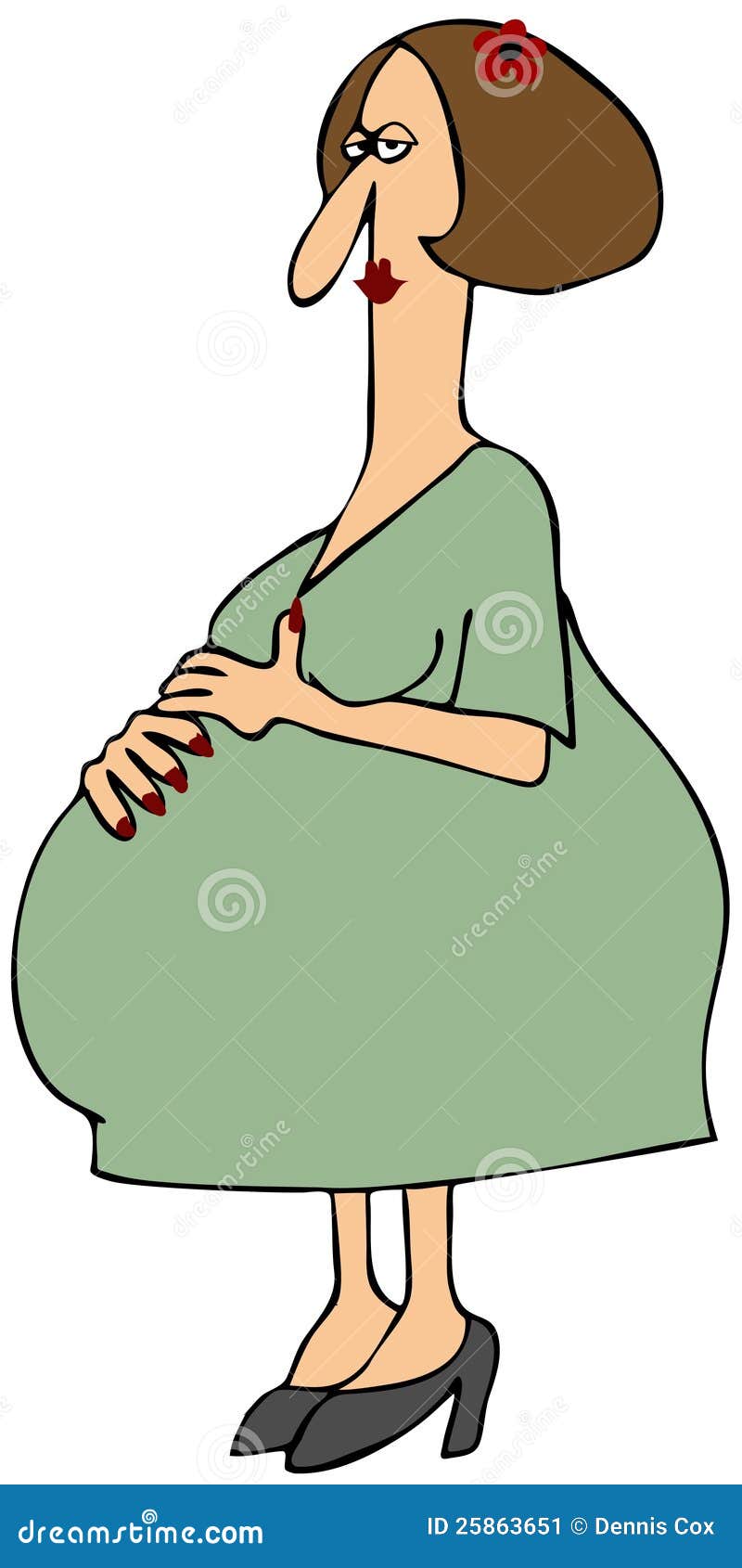 Pregnant woman stock illustration. Illustration of pregnant - 25863651