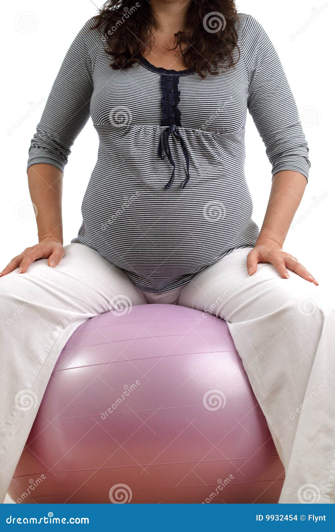 Pregnant woman exercising stock photo. Image of pregnant 9932454