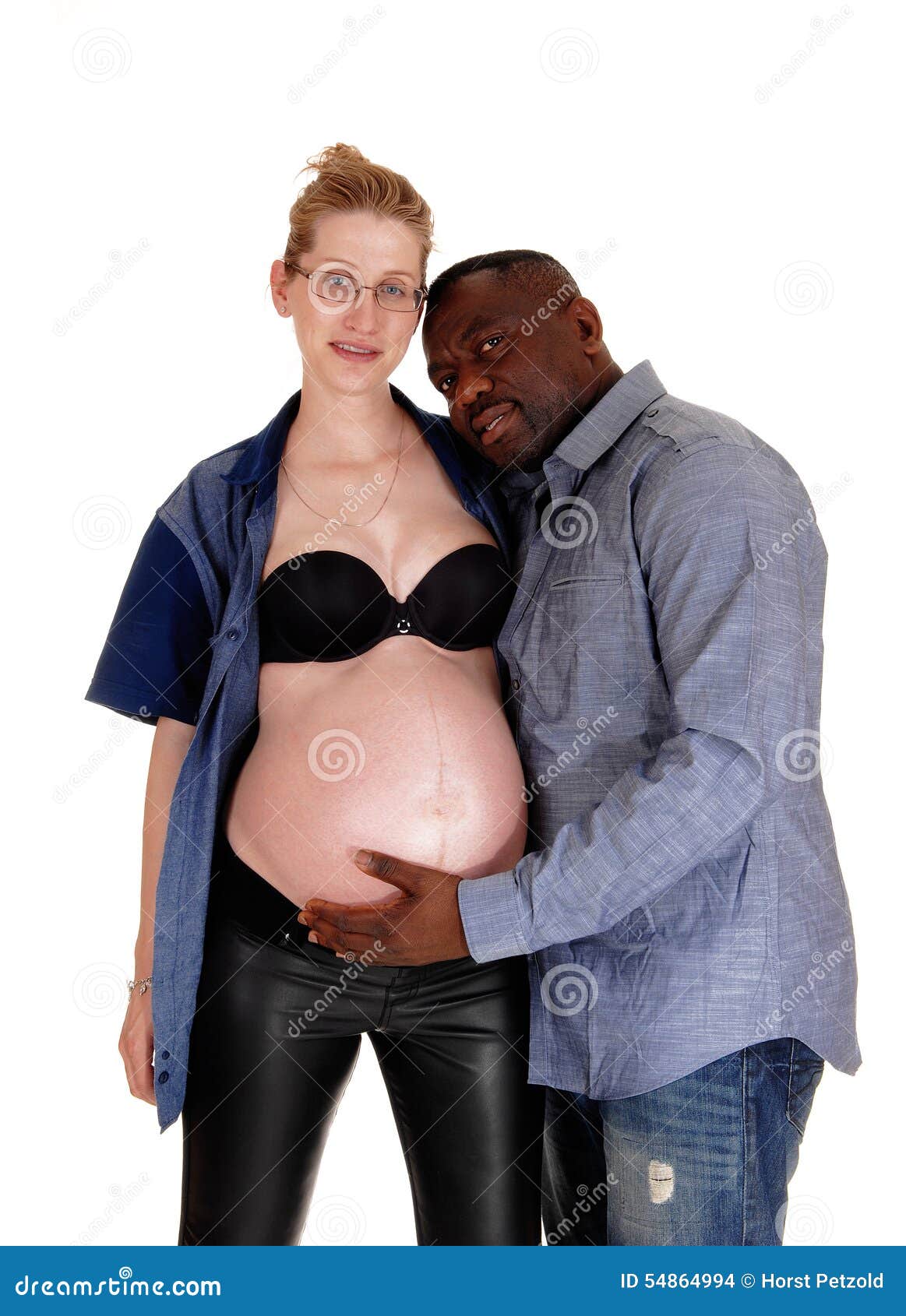 Pregnant Woman with Her African Man Xxx Photo Pregnant Woman with Her African Man image