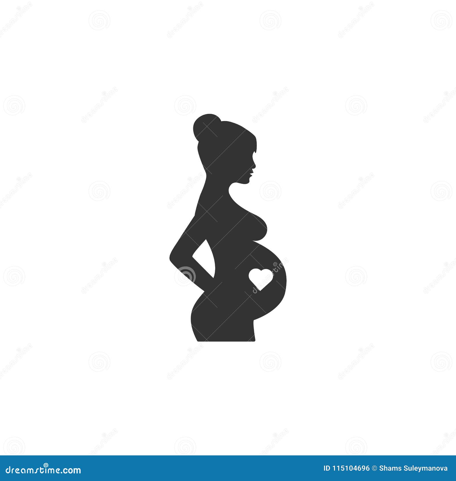 Pregnant Woman Icon. Simple Element Illustration. Pregnant Woman Symbol ...