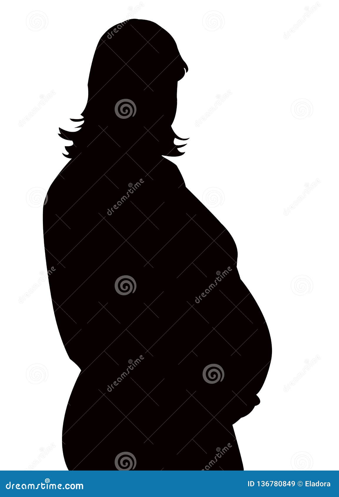 Download A Pregnant Woman Silhouette Vector Stock Vector ...