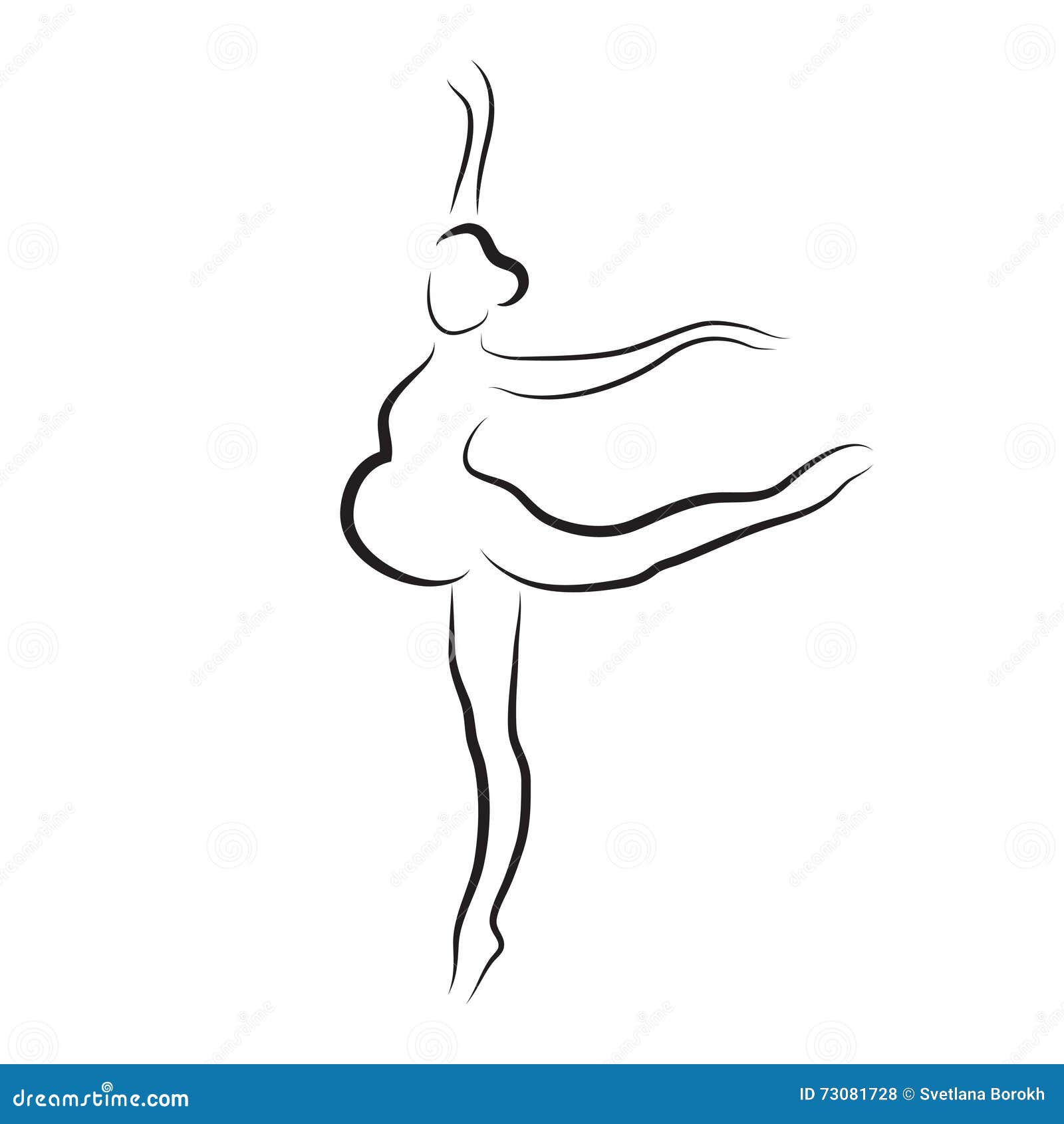 Pregnant Woman Silhouette, Vector Symbol Stock Vector - Illustration of ...