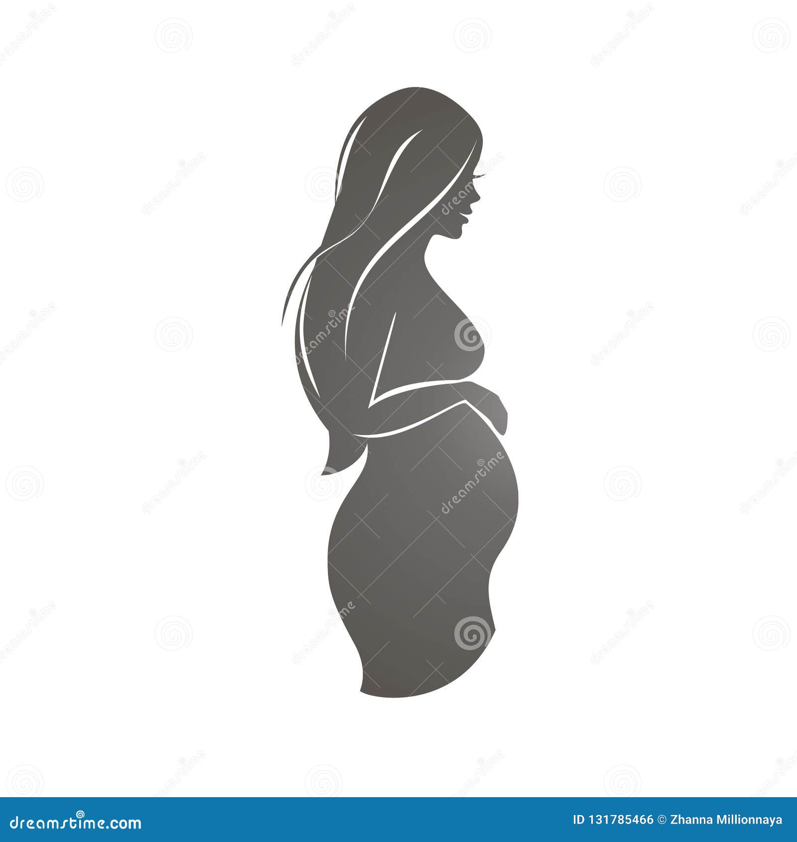 Pregnant woman symbol stock vector. Illustration of baby - 131785466