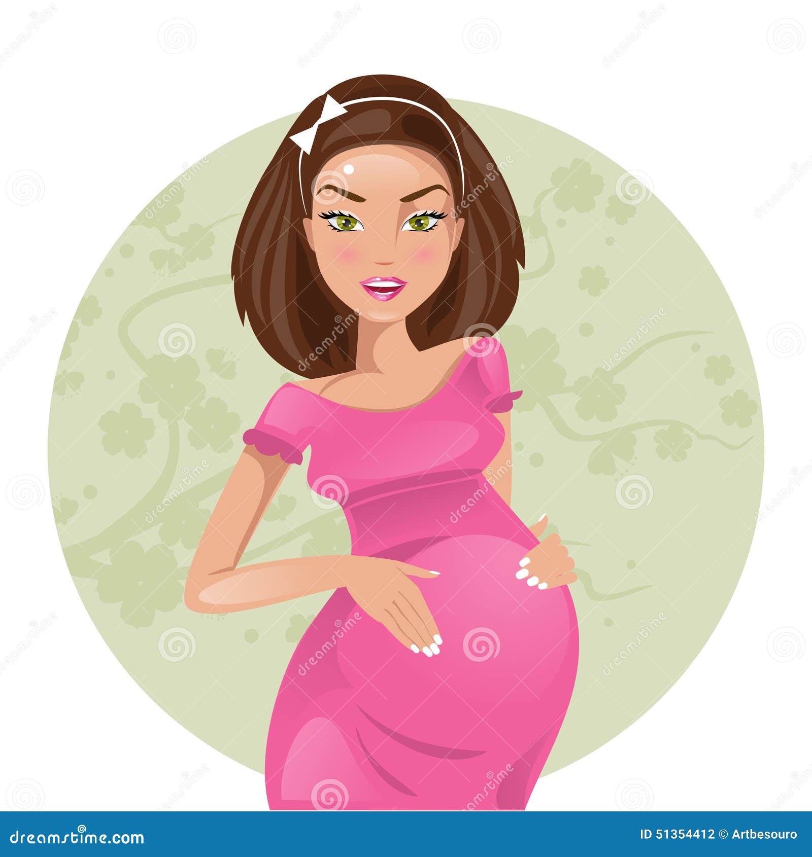 Download Pregnant Woman. Vector Illustration Stock Vector ...