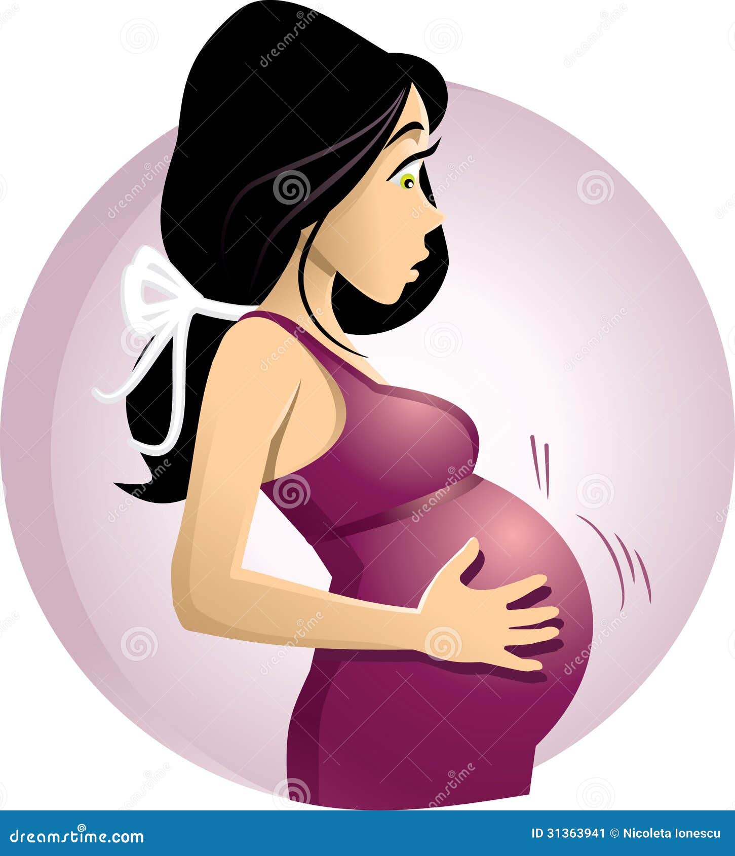 Pregnant Woman stock vector. Illustration of anticipating - 31363941