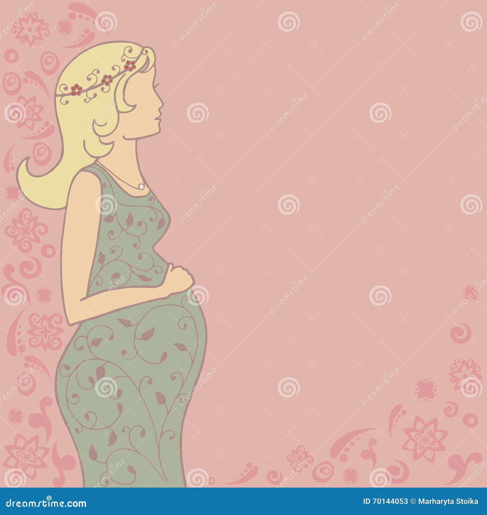 Pregnant Greeting Card 17