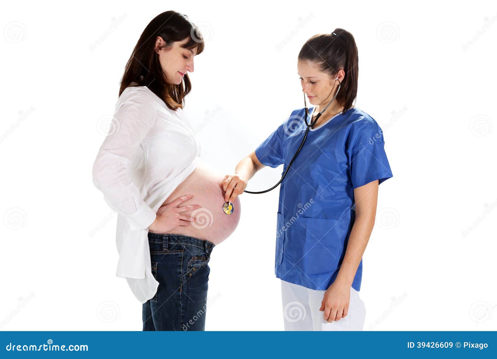 Pregnant Women And Doctor Stock Image Image Of Couple 39426609 