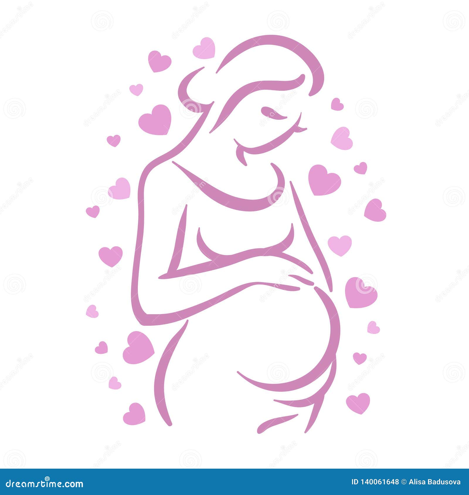 Download Pregnant Women Vector Icon And Template Blue Illustration ...