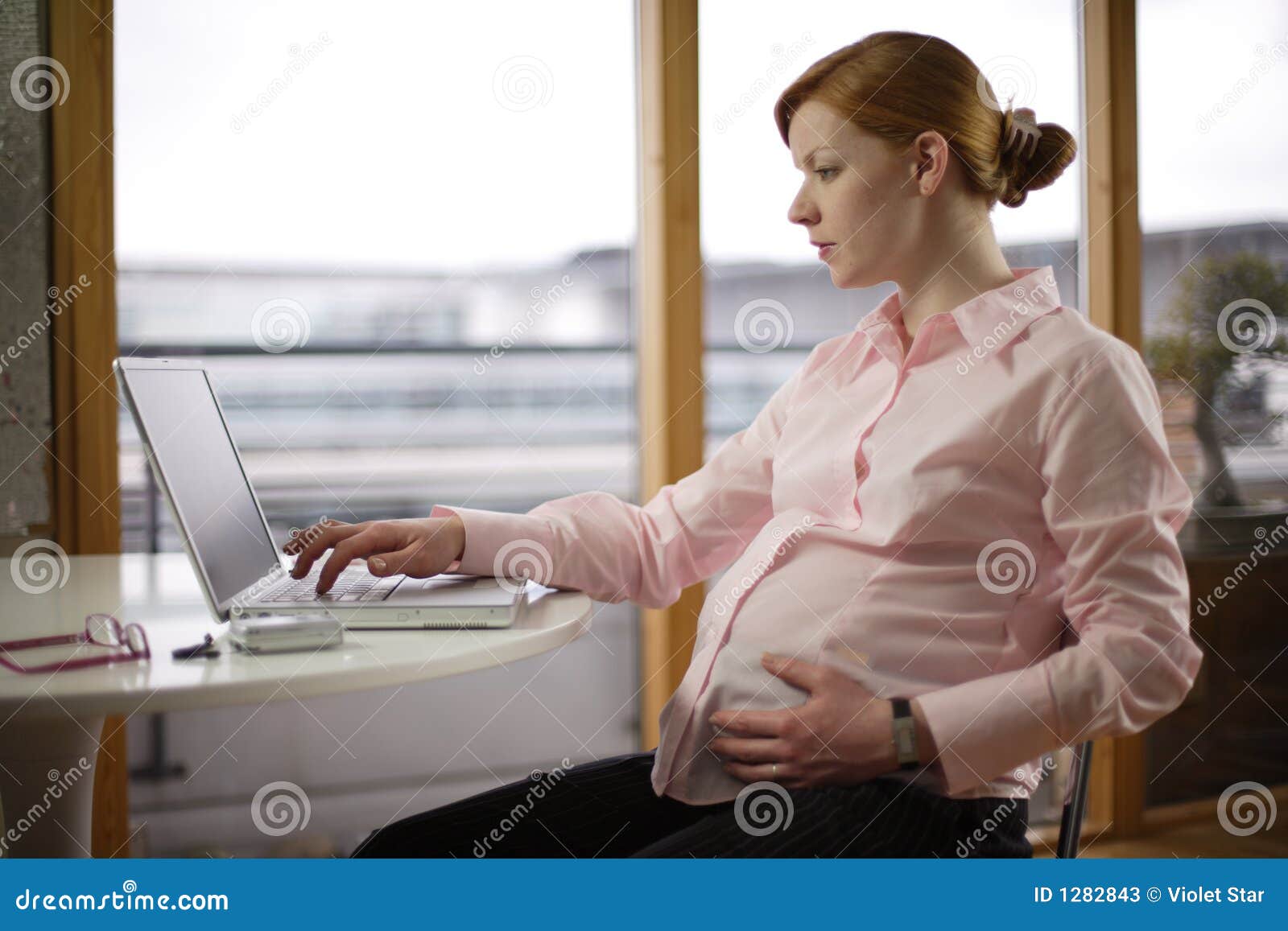 Pregnant and Working Variations Stock Image Image of organised, smart