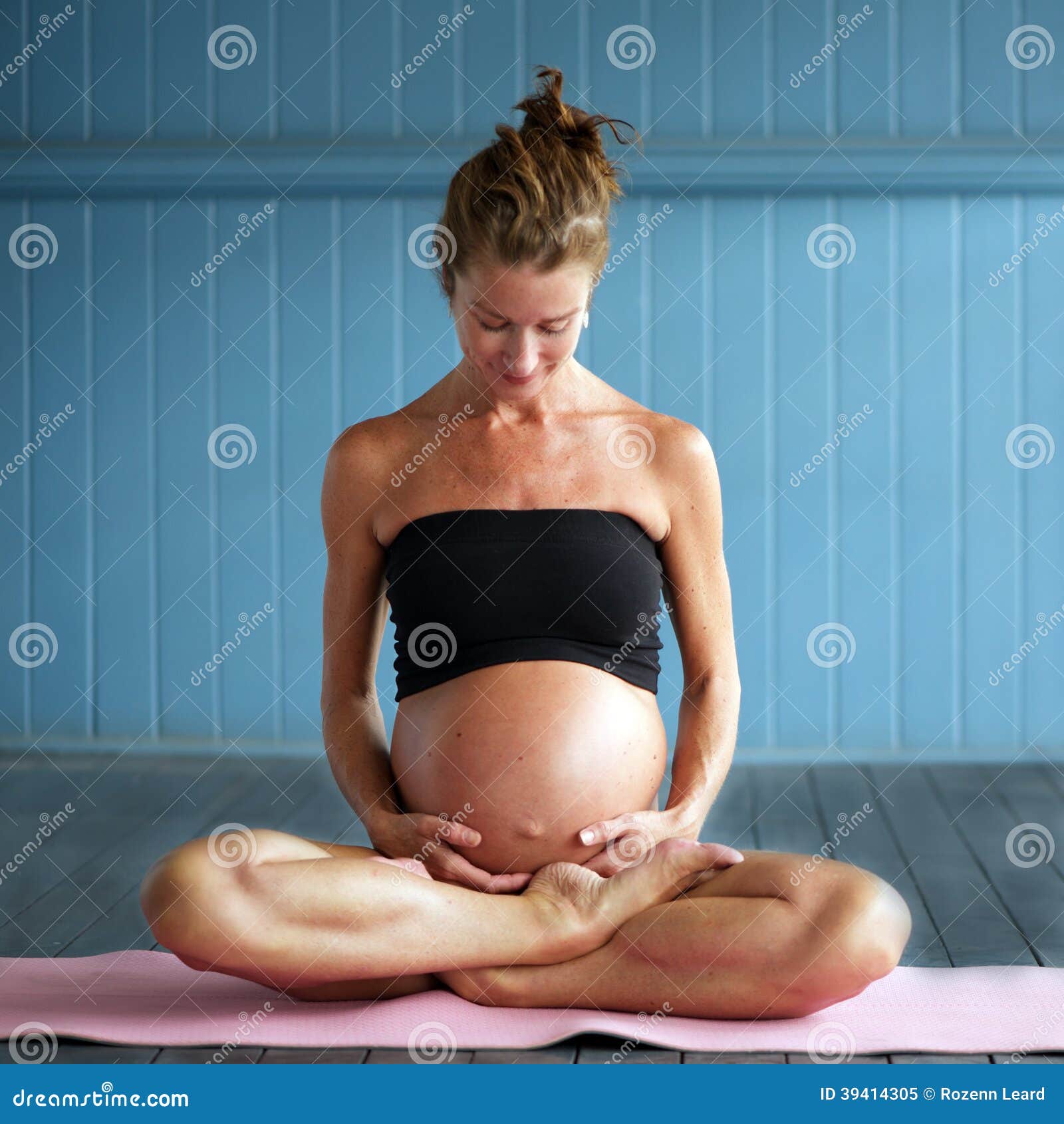 Pregnant Yoga Stock Image Image Of Pregn