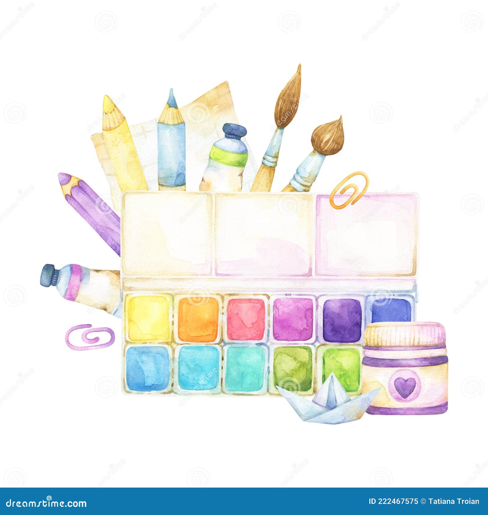 https://thumbs.dreamstime.com/z/premade-design-watercolor-clipart-isolated-white-background-including-arts-crafts-school-supplies-such-as-paint-palet-222467575.jpg