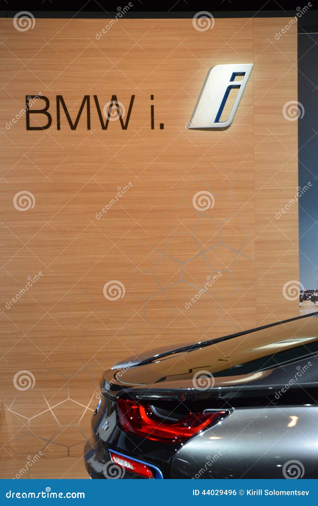 Premiere International Automobile Salon BMW I8 Back Light Photo - Image of doors, driving: