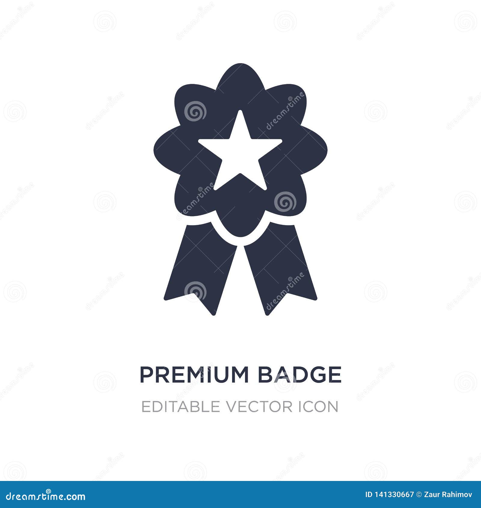 premium badge icon on white background. simple   from signs concept