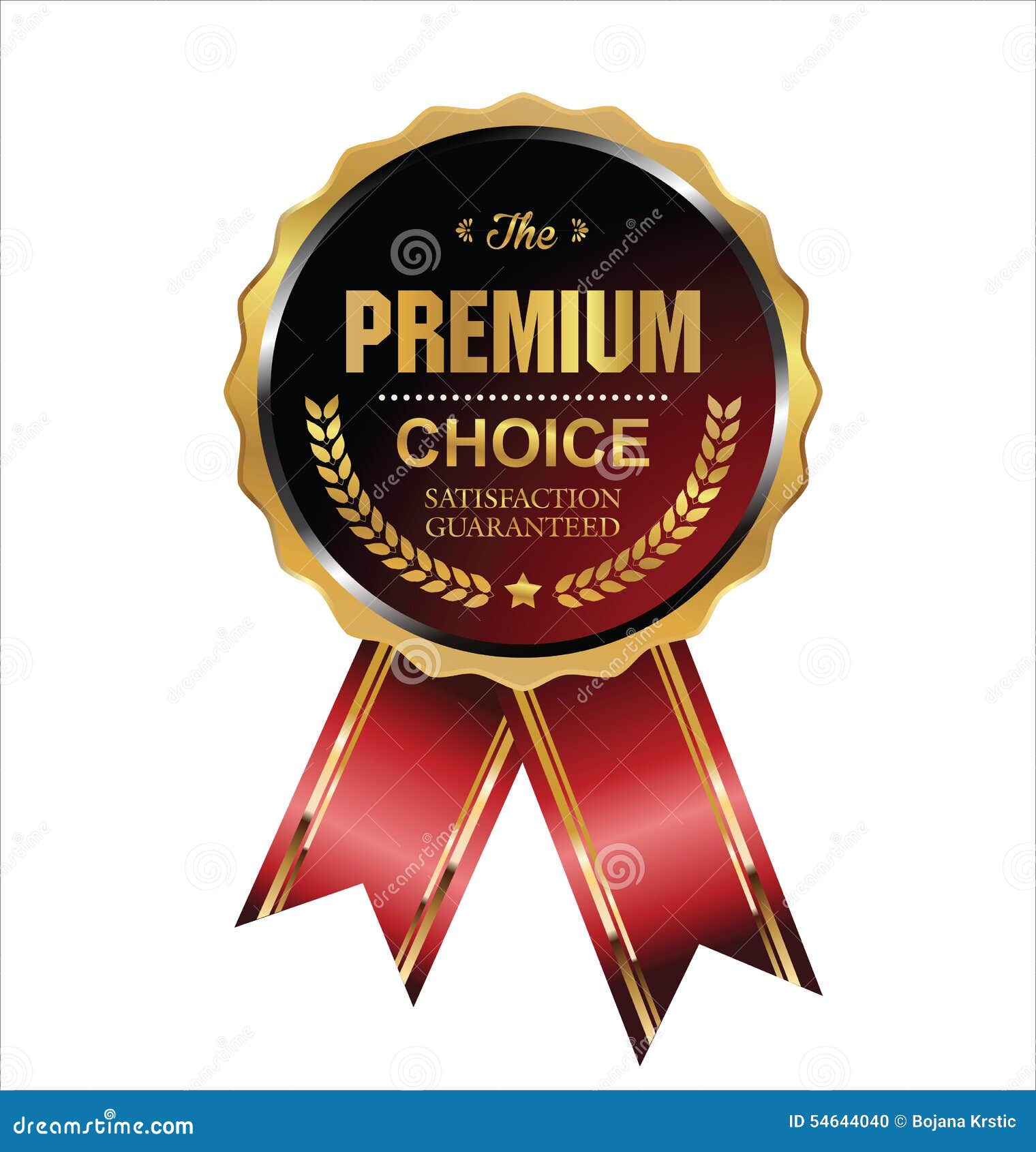 Premium choice label stock illustration. Illustration of certificate