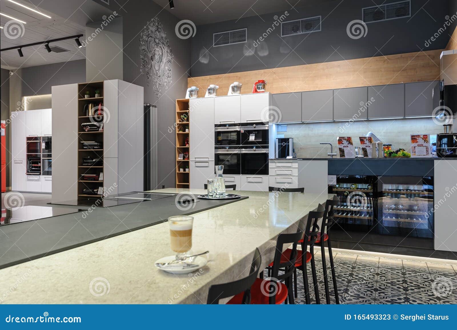 Premium Home Appliance Store Interior Stock Image Image of department