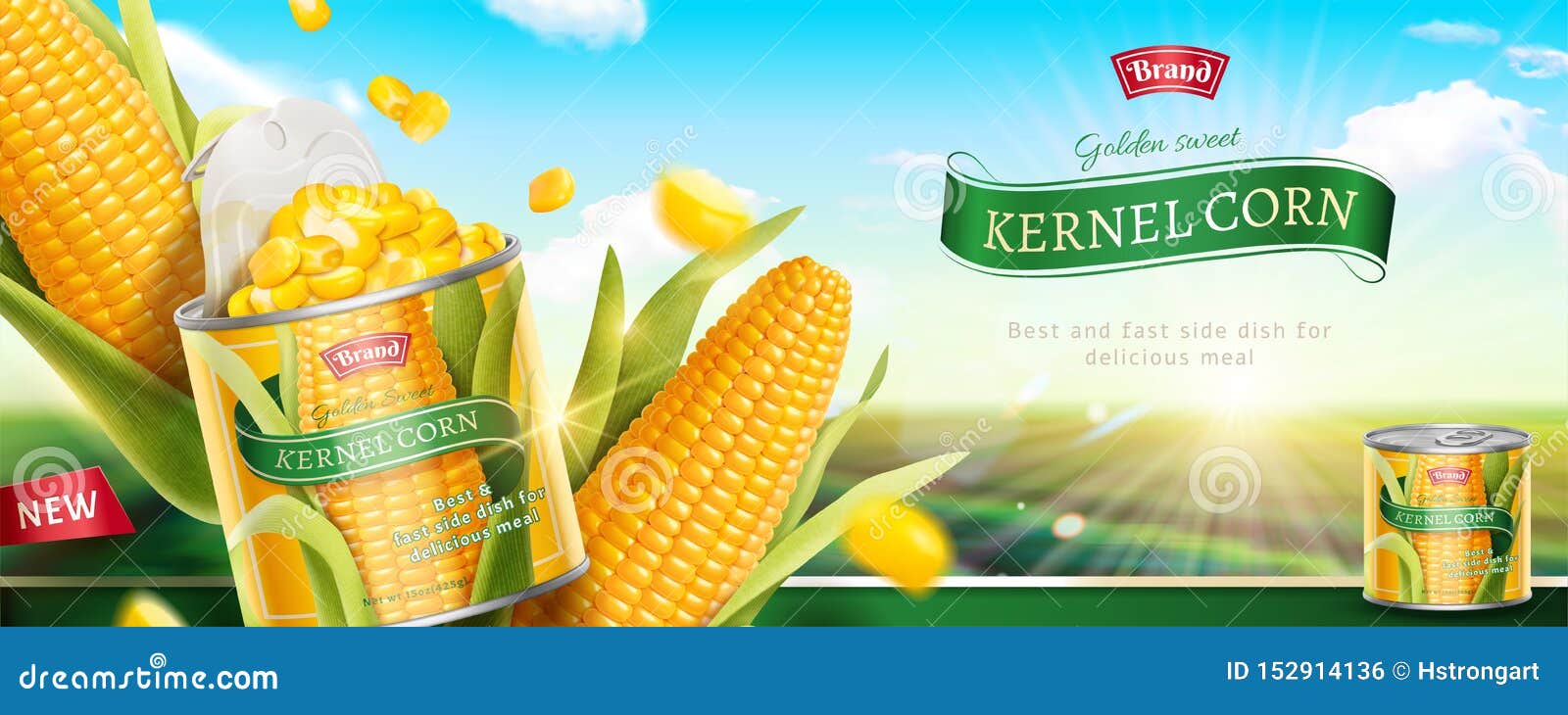 premium kernel corn can banner