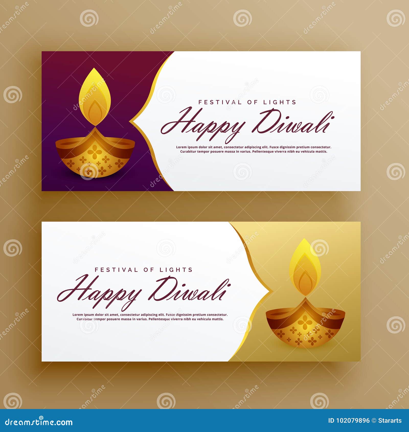 Premium Luxury Happy Diwali Banners Card Vector Design Stock ...