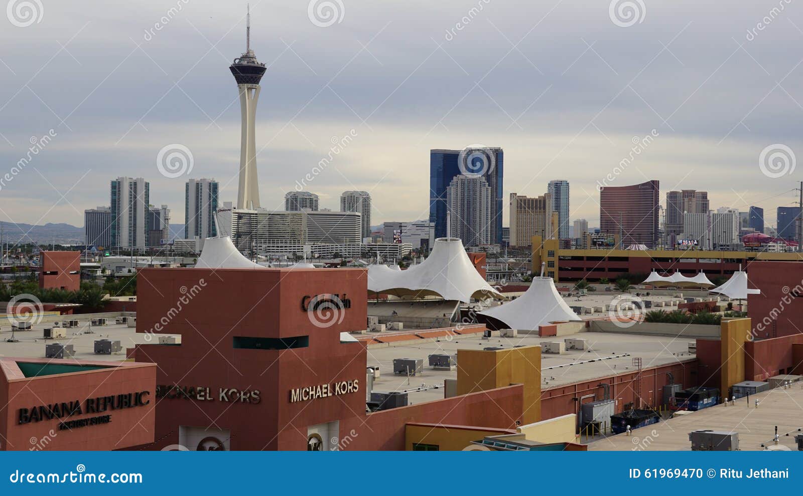 Premium Outlet Mall in Las Vegas and Stratosphere Editorial Image - Image  of skyscrapers, mall: 61969470