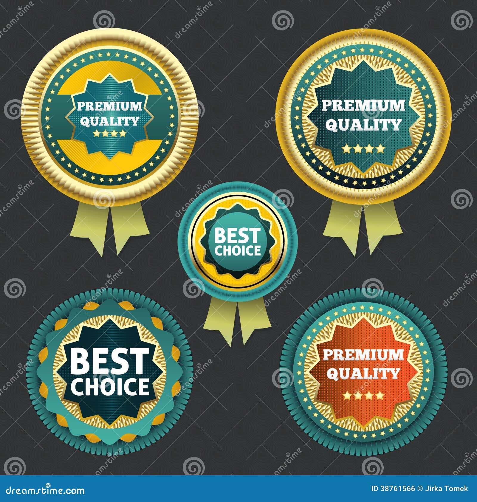 Premium Quality and Best Choice Label Stock Vector Illustration of